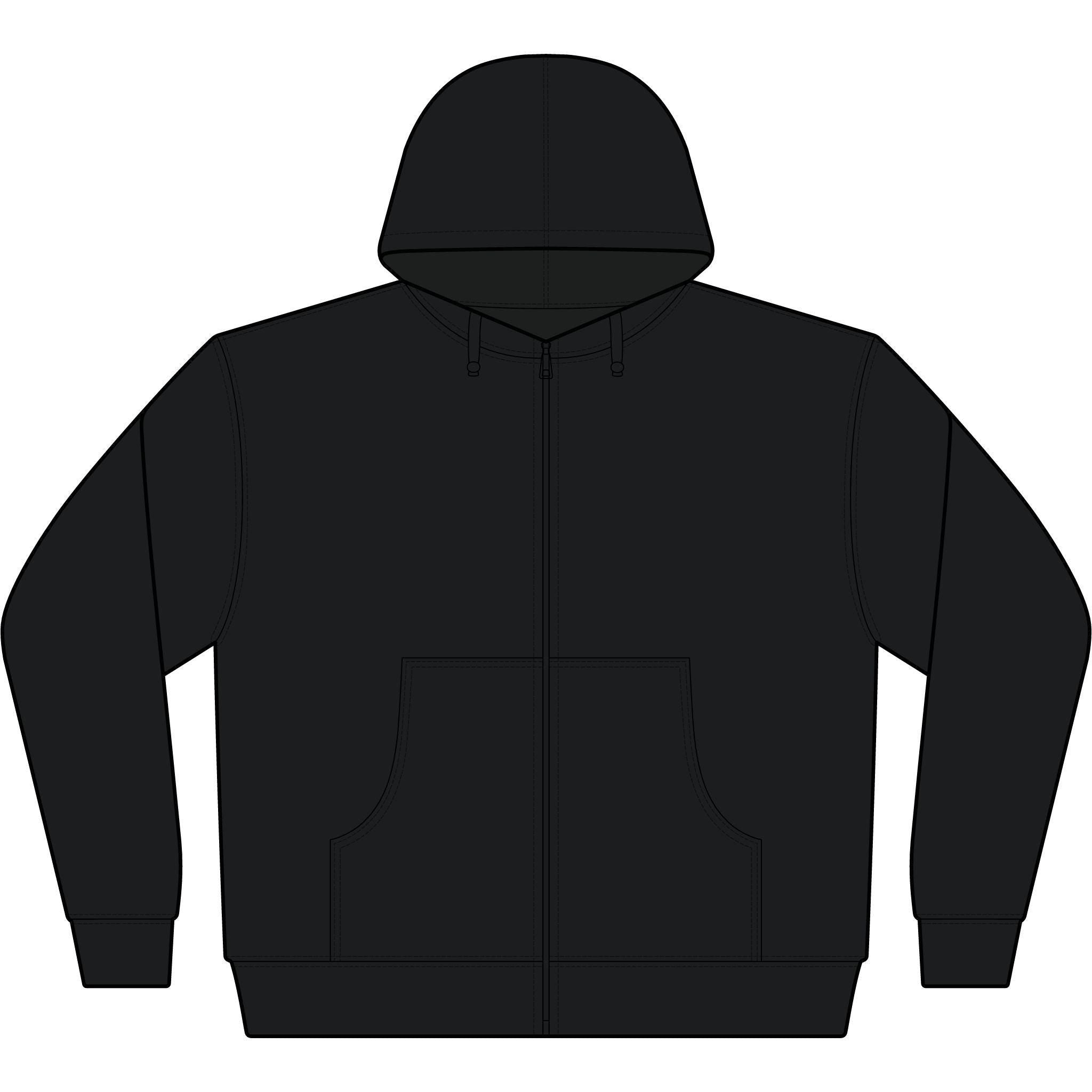 Black Patriotic Full-Zip Hooded Sweatshirt