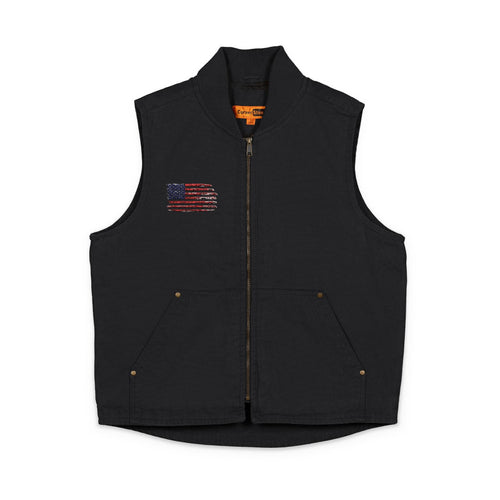 American Flag Embroidery Vest