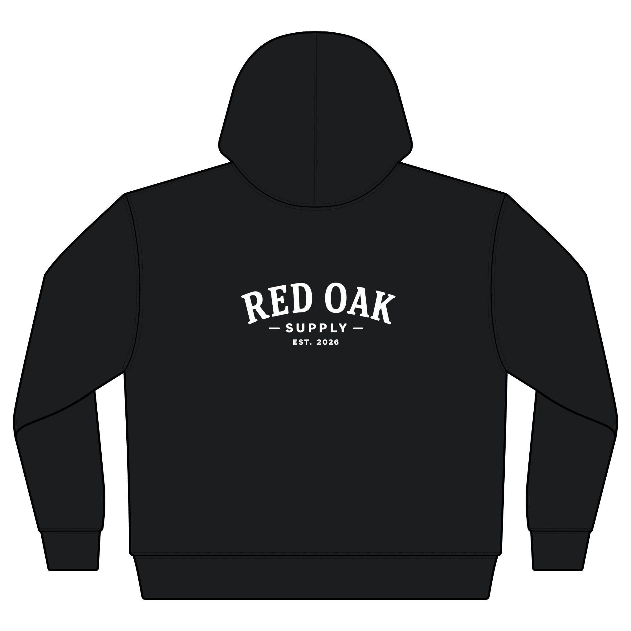 Black Patriotic Full-Zip Hooded Sweatshirt