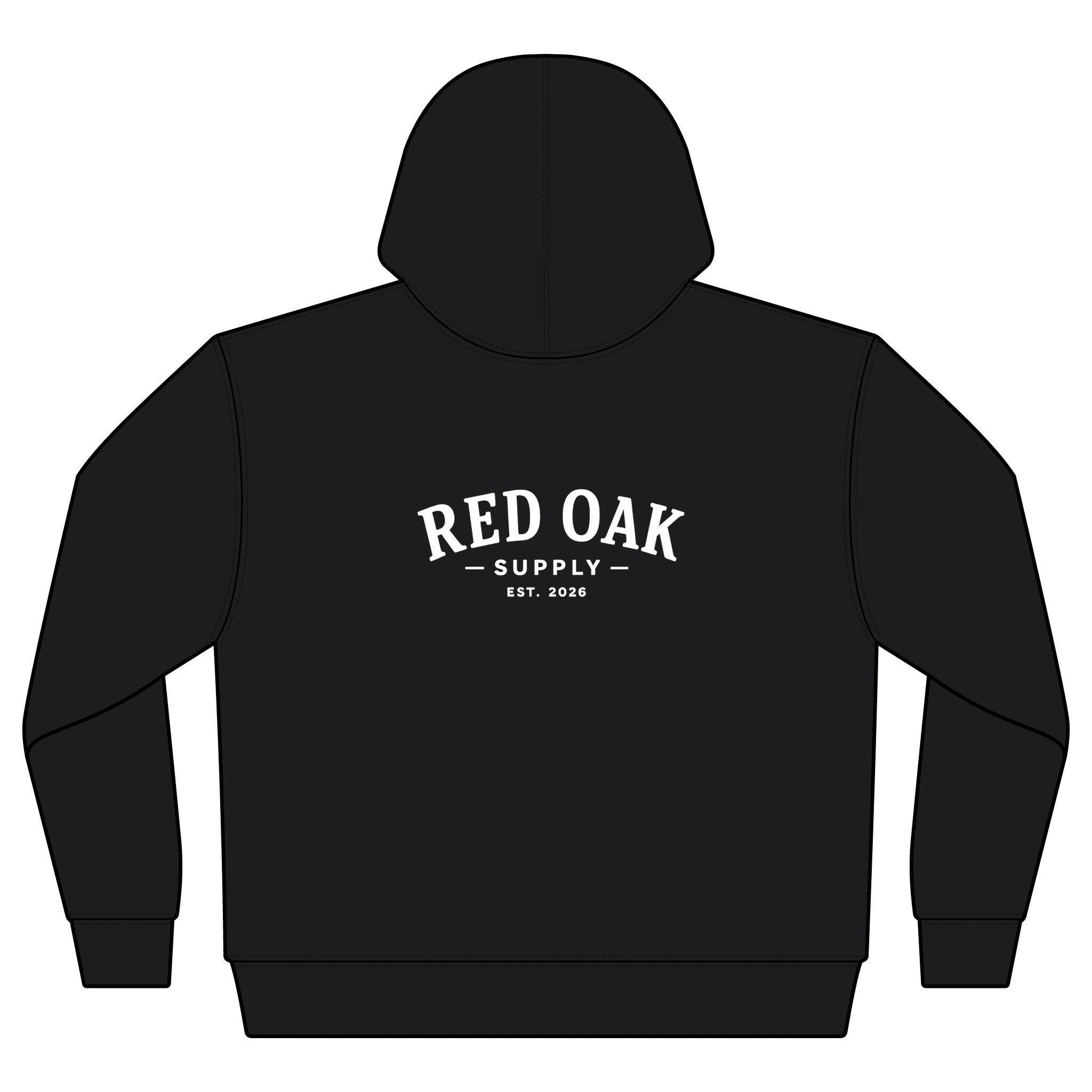 Black Patriotic Full-Zip Hooded Sweatshirt