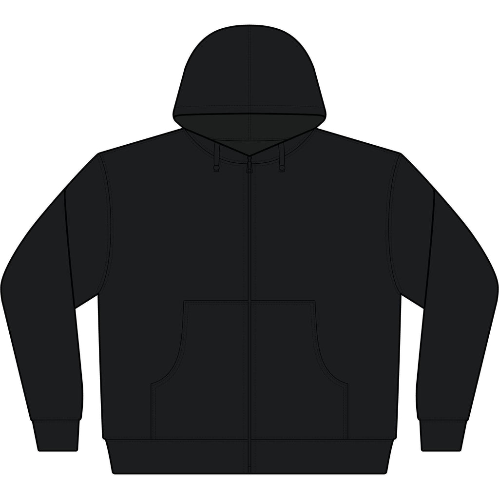 Black Patriotic Full-Zip Hooded Sweatshirt