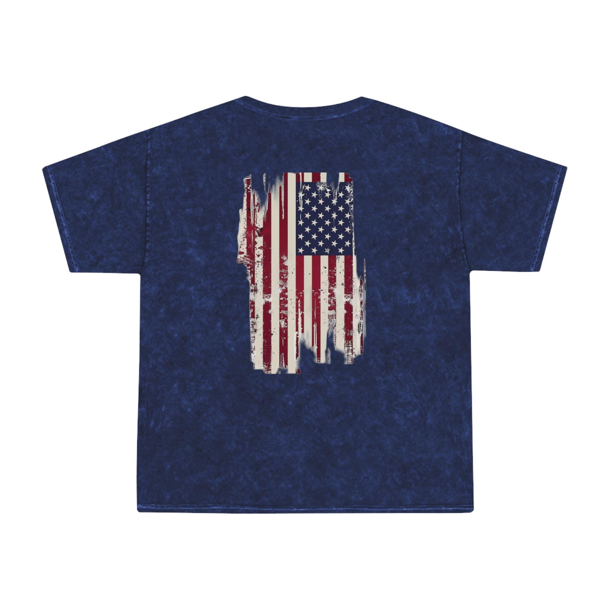 Mineral Washed American Flag T-Shirt - Red Oak Supply