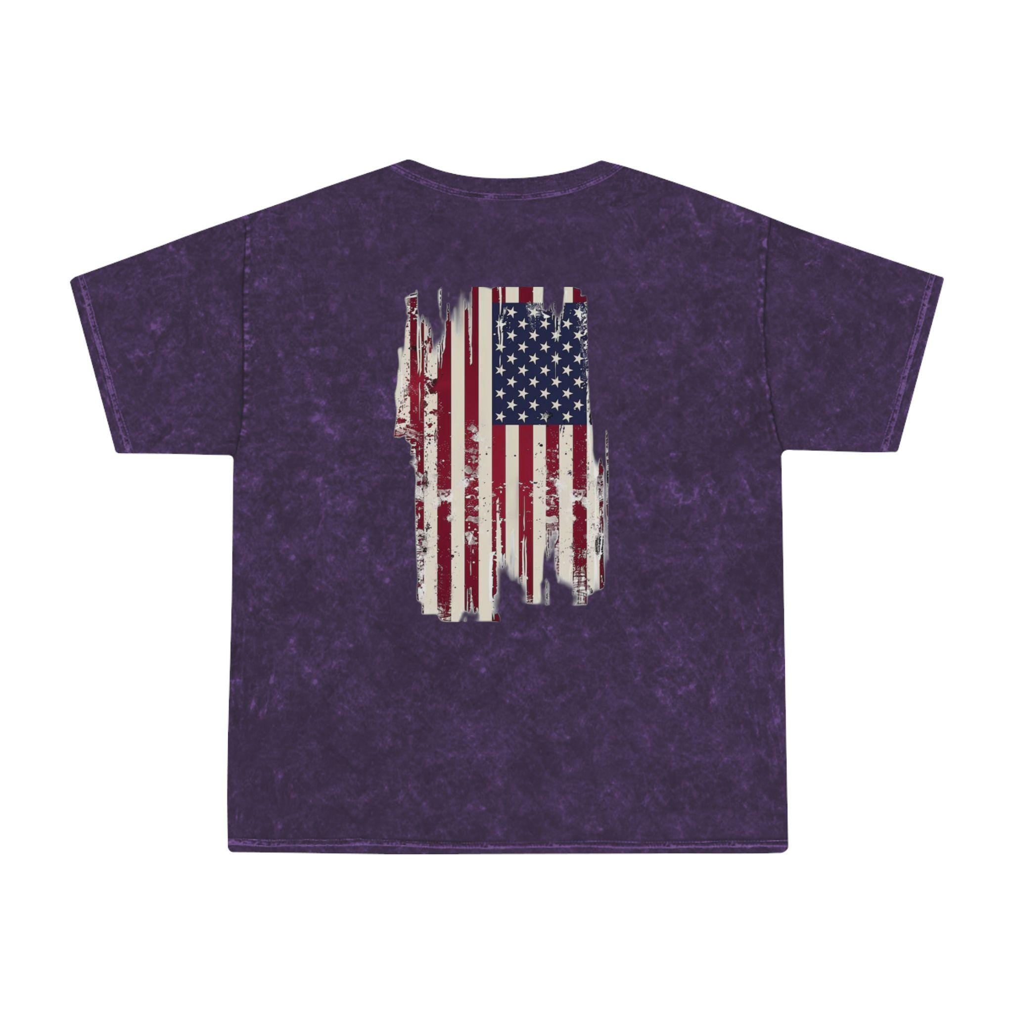 Mineral Washed American Flag T-Shirt - Red Oak Supply