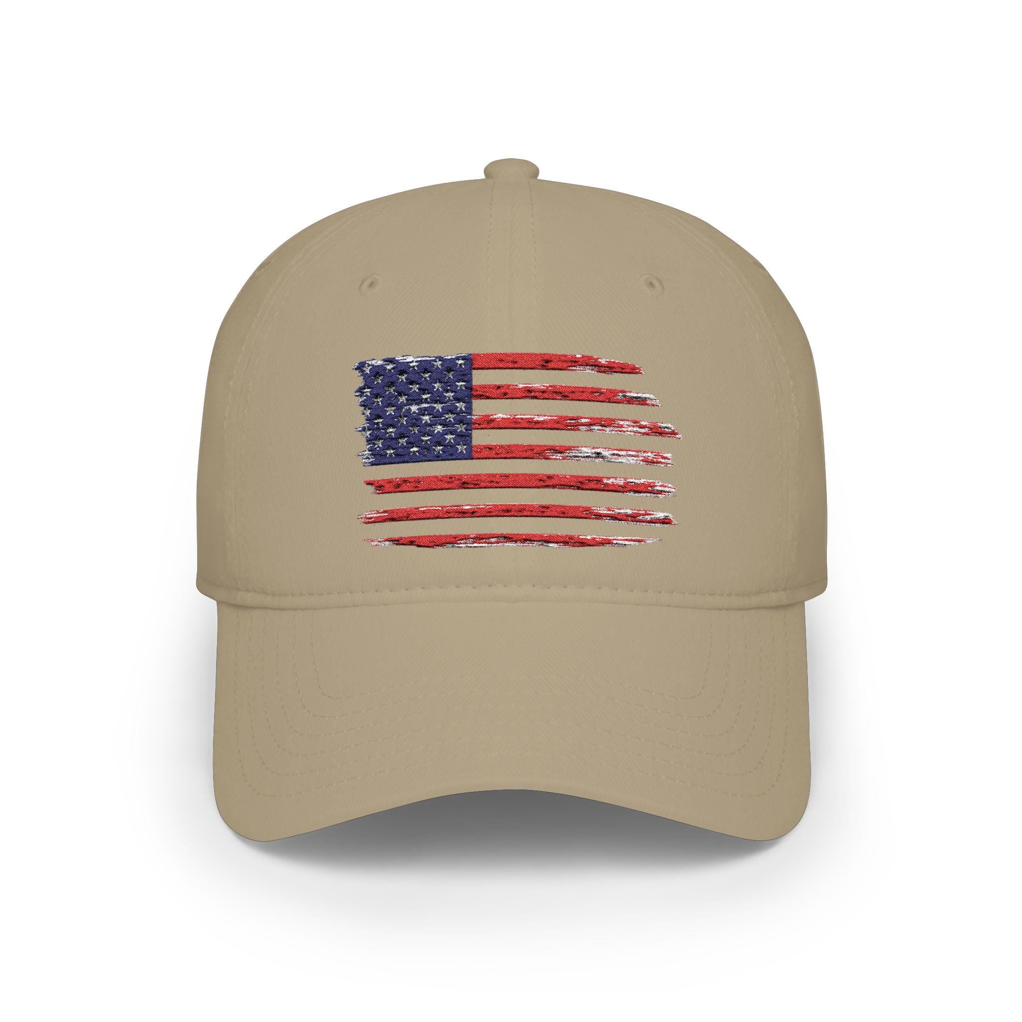 Embroidered American Flag Hat