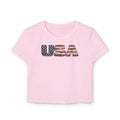 USA Flag Crop Tee