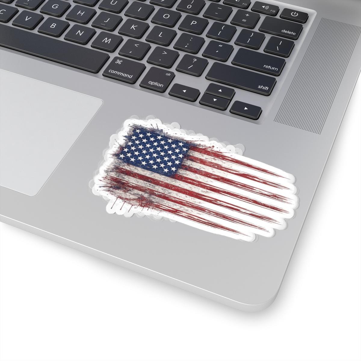 American Flag Kiss-Cut Sticker