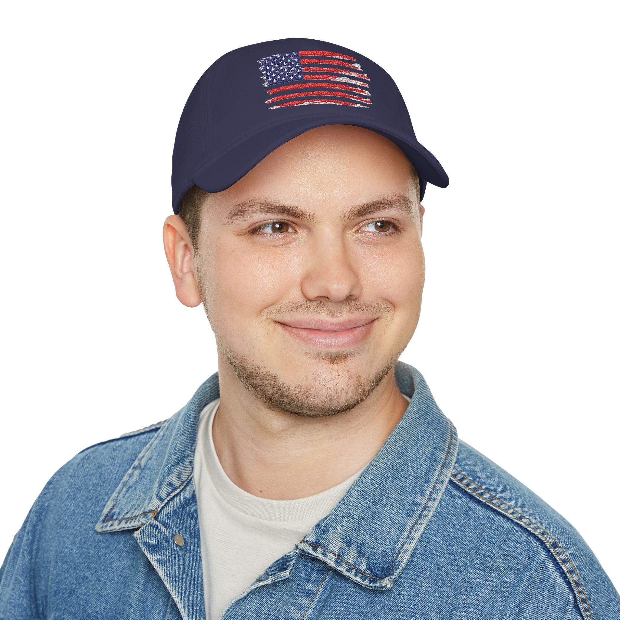 Embroidered American Flag Hat