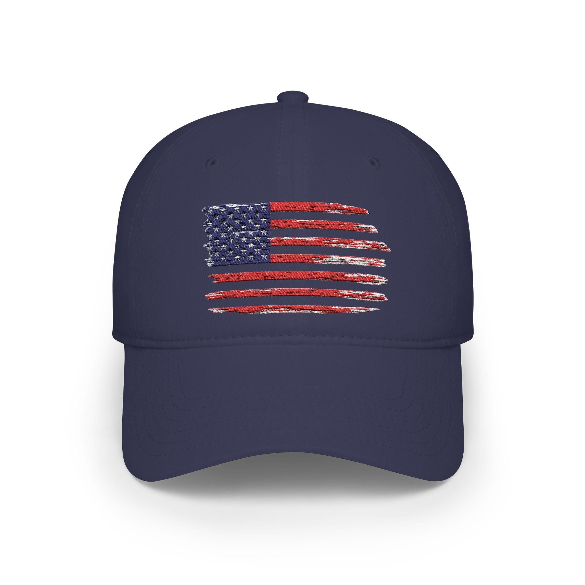 Embroidered American Flag Hat