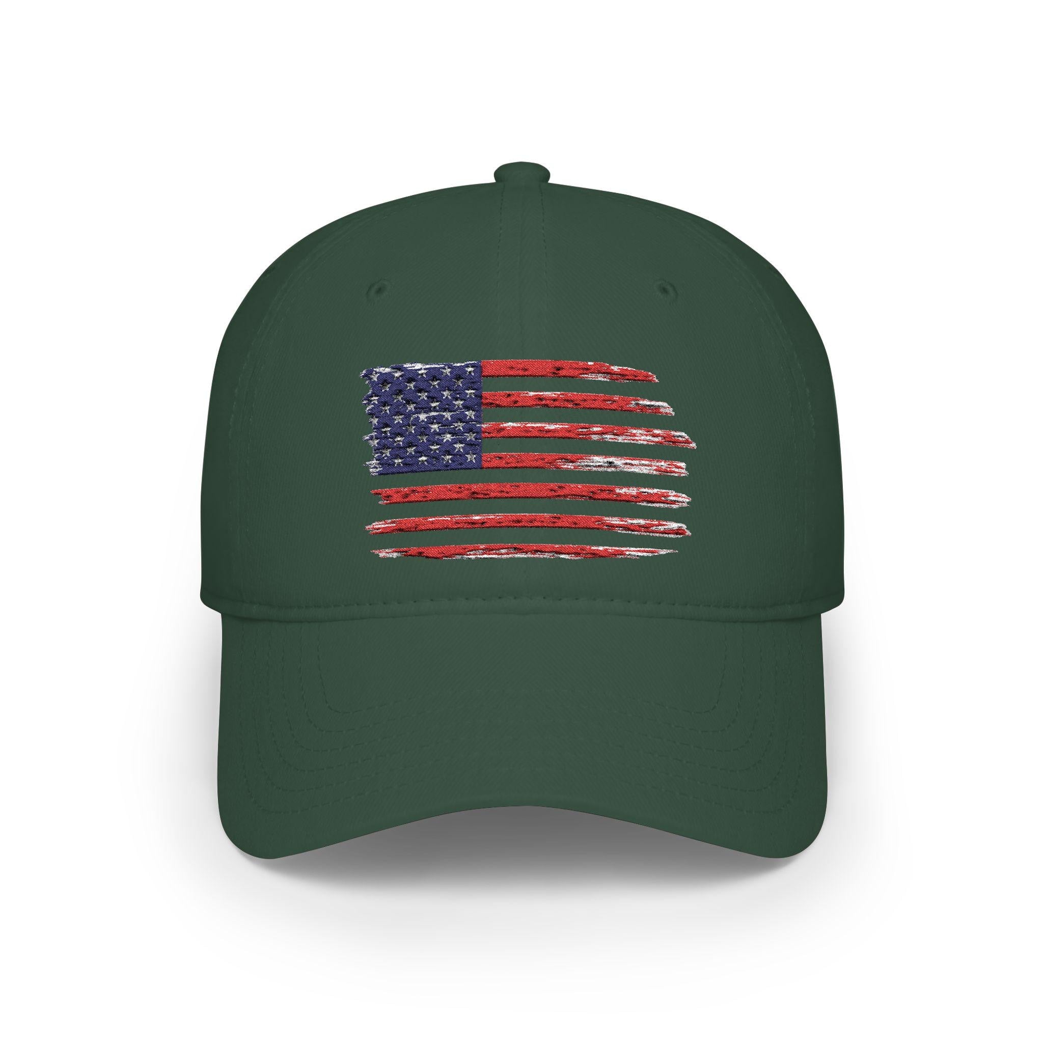 Embroidered American Flag Hat